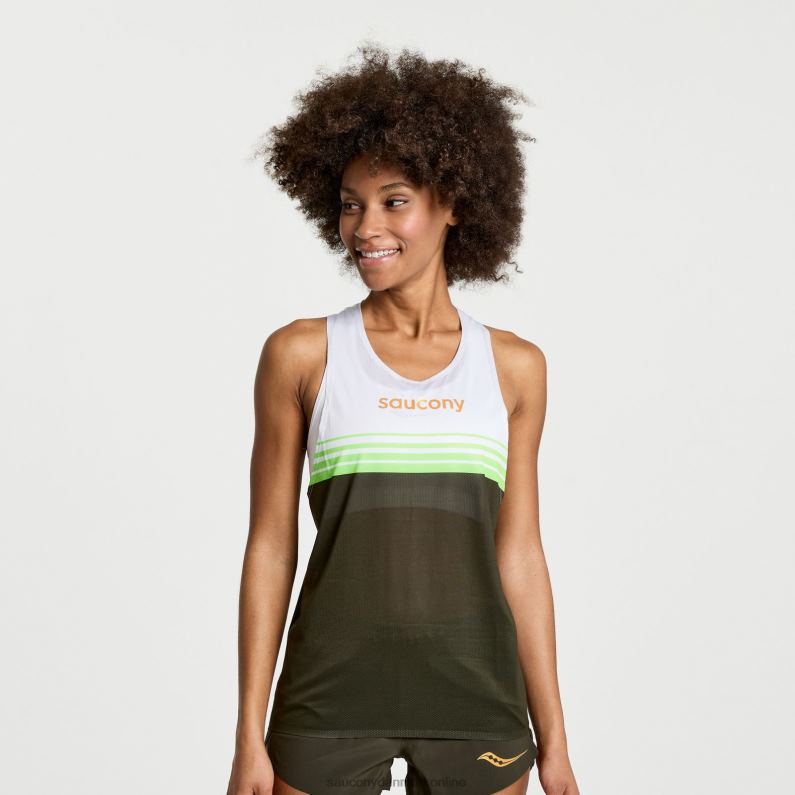 Saucony Kvinder elite singlet umbra 2DLPZ754