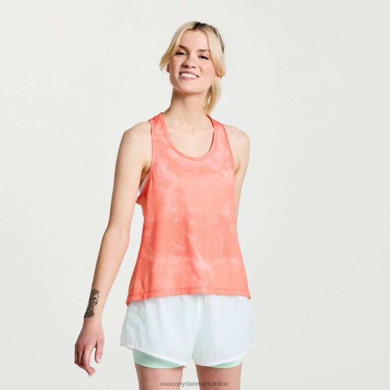 Saucony Kvinder hæve tanktop zenit tie-dye print 2DLPZ749