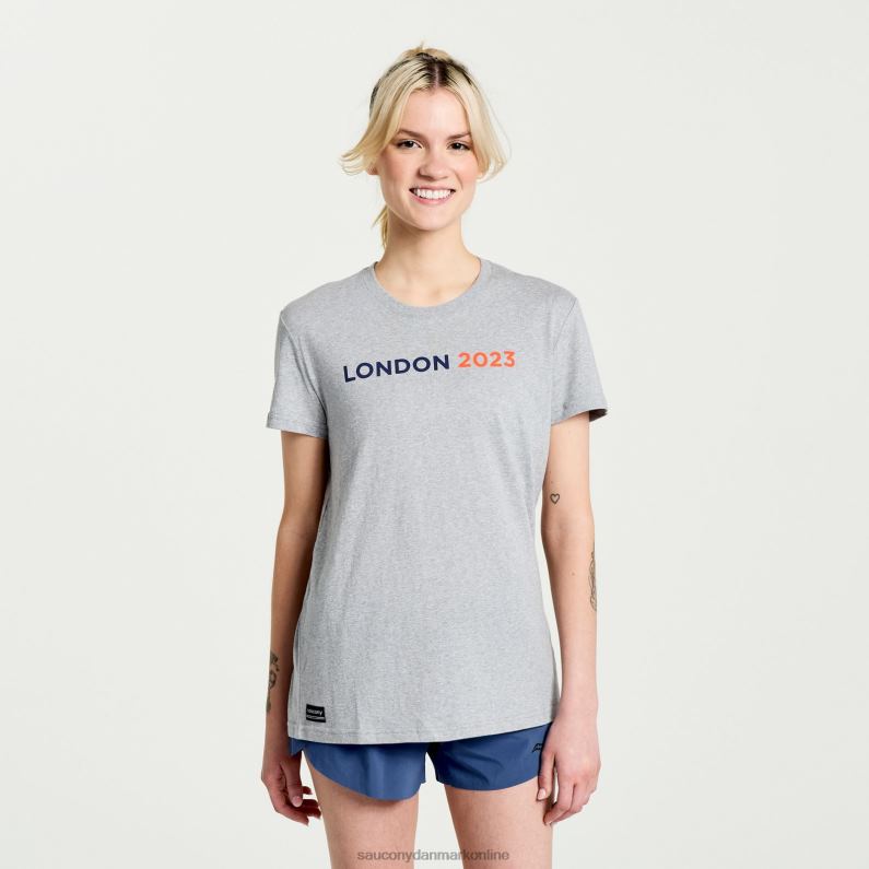 Saucony Kvinder london hvile t-shirt London 2023 2DLPZ774