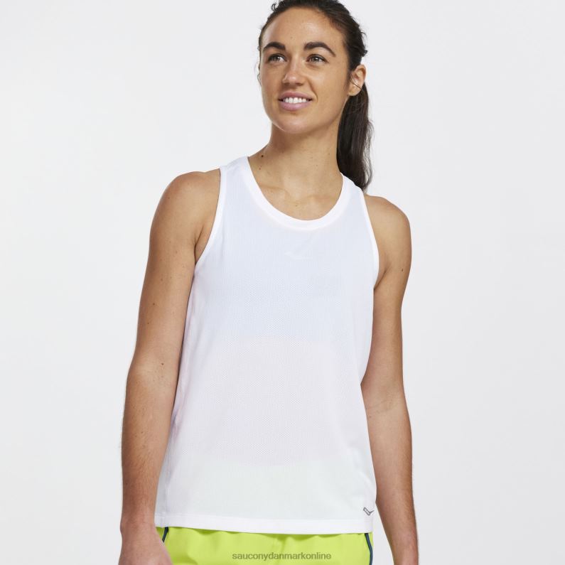 Saucony Kvinder stopur singlet hvid 2DLPZ724