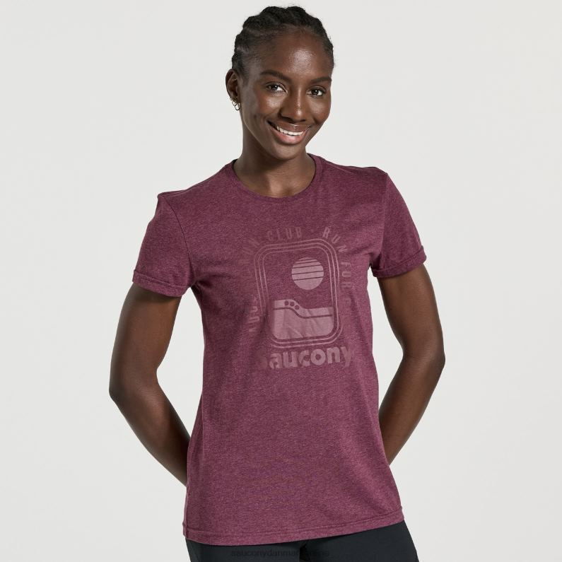 Saucony Kvinder udhvilet t-shirt stenlyng 2DLPZ790