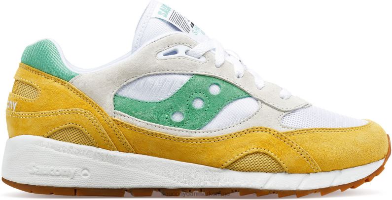 Saucony Mænd skygge 6000 hvid/gul/grøn 2DLPZ228