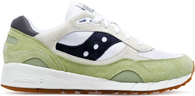 Saucony Mænd skygge 6000 hvid/mint/marineblå 2DLPZ226