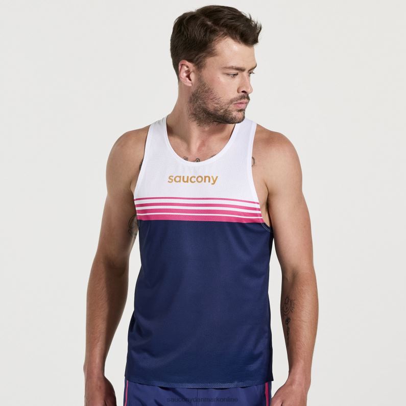 Saucony Mænd elite singlet sodalit 2DLPZ363