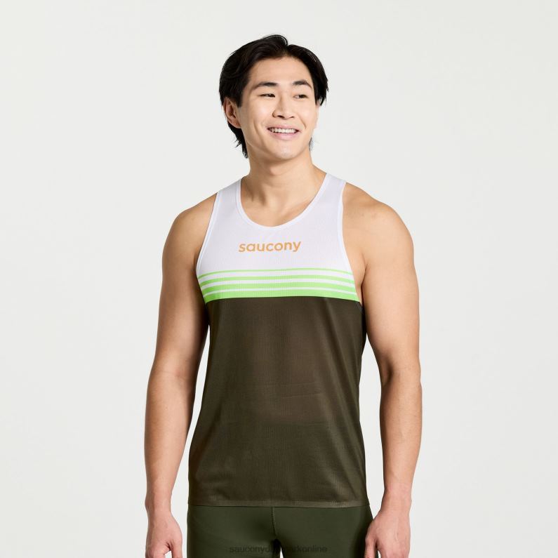 Saucony Mænd elite singlet umbra 2DLPZ362