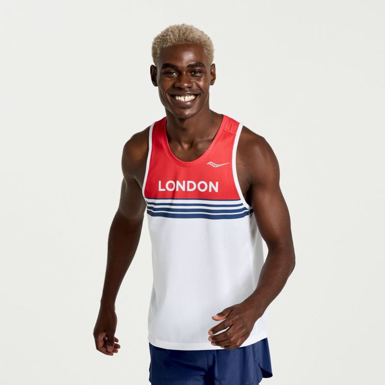 Saucony Mænd london stopur singlet London 2023 2DLPZ380