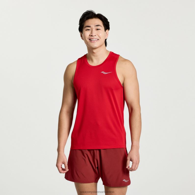 Saucony Mænd stopur singlet valmue 2DLPZ305