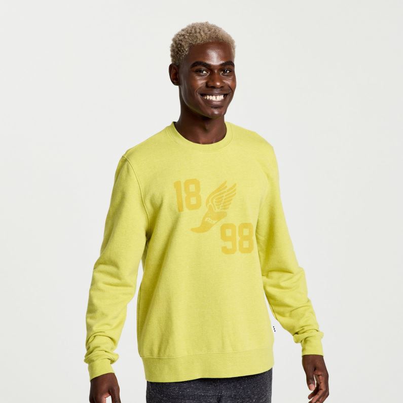 Saucony Mænd udhvilet crewneck arroyo lyng grafik 2DLPZ371