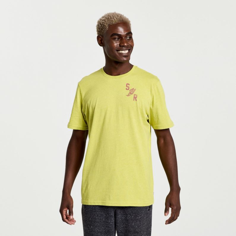 Saucony Mænd udhvilet t-shirt arroyo lyng grafik 2DLPZ355