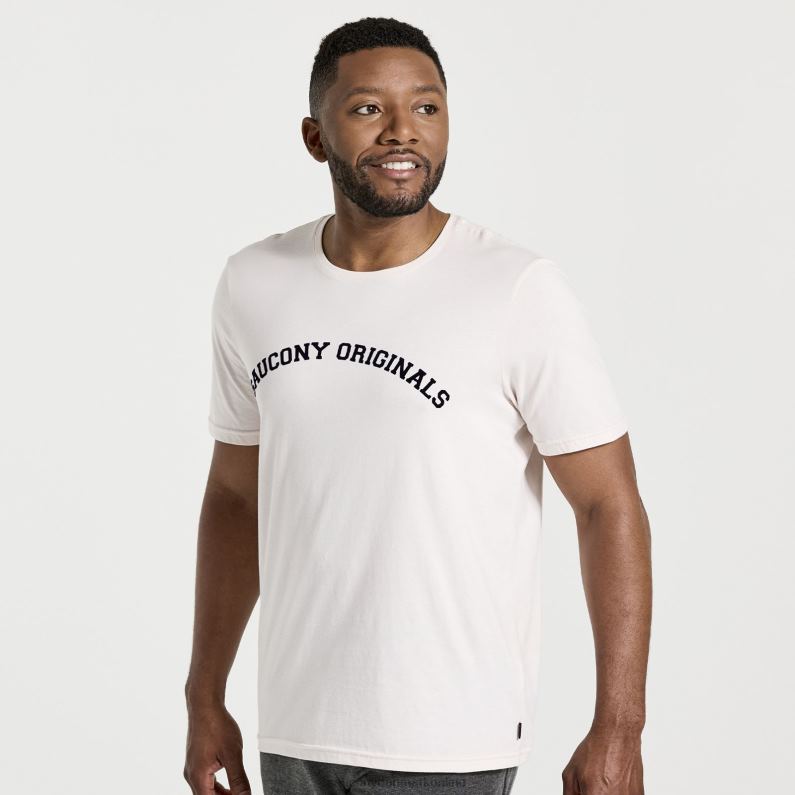 Saucony Mænd udhvilet t-shirt sand 2DLPZ358