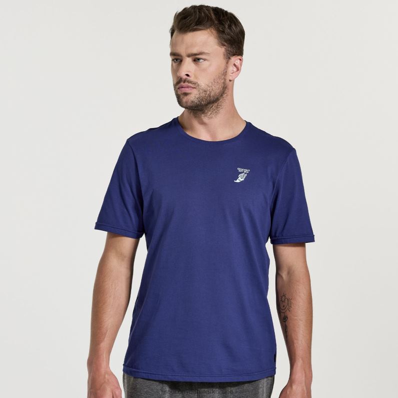 Saucony Mænd udhvilet t-shirt sodalit 2DLPZ359